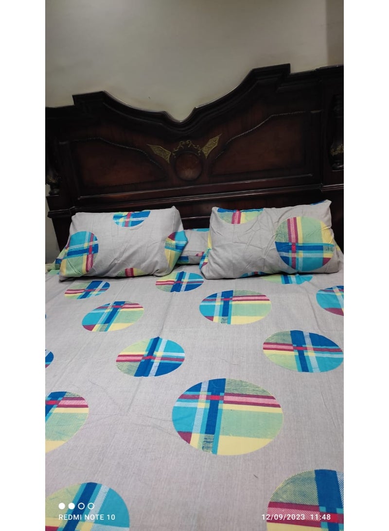 ملايا سرير كاروه رمادي بدوائر لبني - Image 3